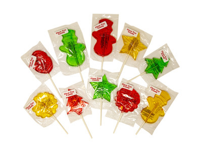 Assorted Clear Toy Lollipops 24ct